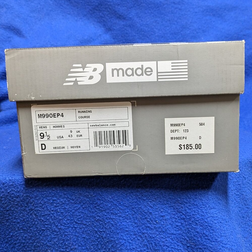 New Balance men's athletic shoes 990v4 Running Course - Picture 6 of 8